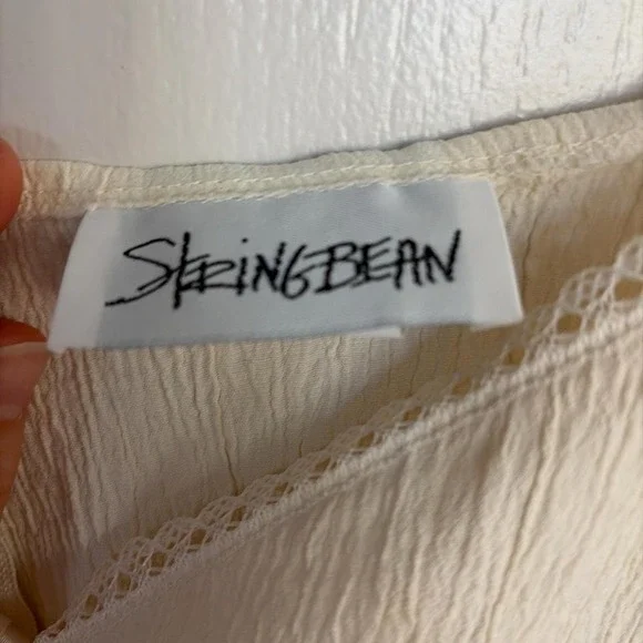 Vintage Lace Tie Front Cami – y2k Soft Cottagecore size large - Picture 3 of 3